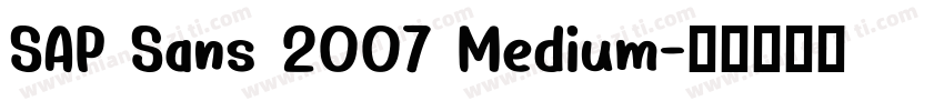 SAP Sans 2007 Medium字体转换